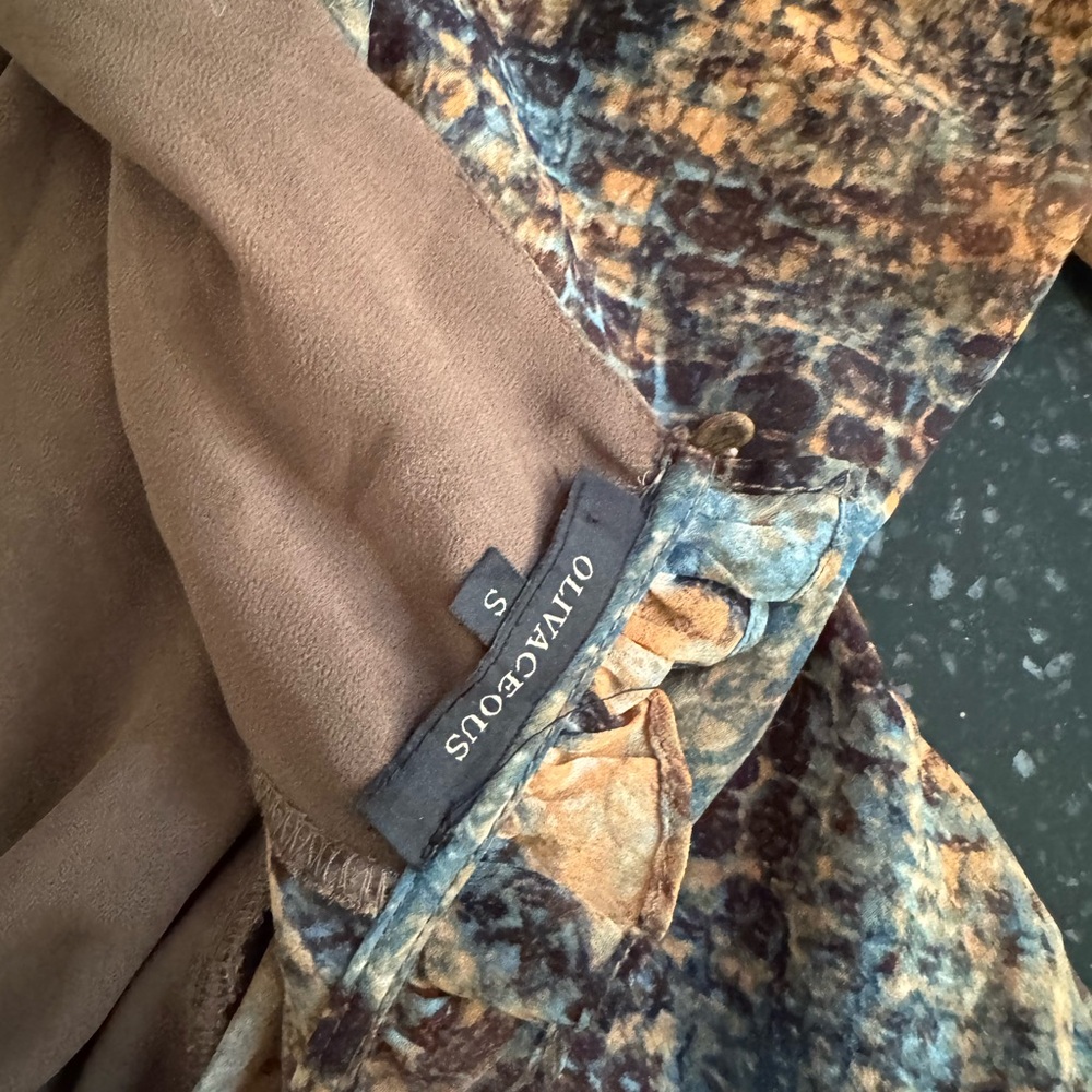 Snake Skin Ruffled Romper - Picture 2 of 2